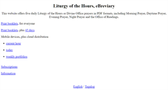 Desktop Screenshot of ebreviary.com